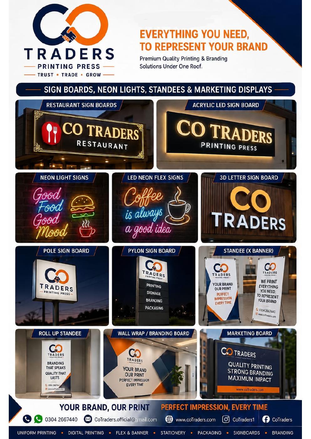 Signboards & Displays catalogue page