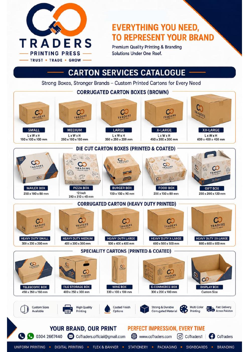 Cartons catalogue page