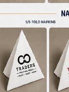 Black Logo Napkin