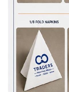 Blue Logo Napkin